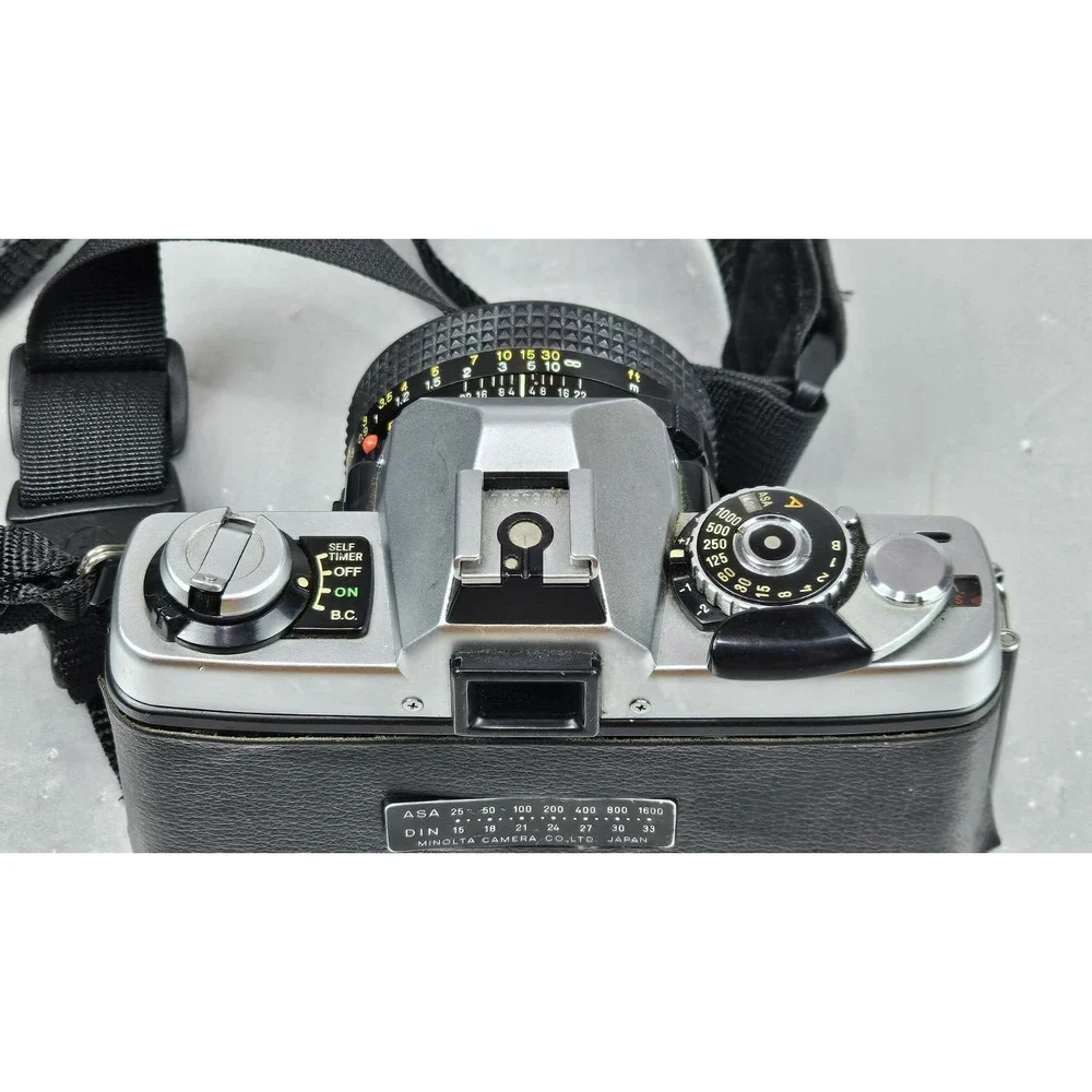 Minolta XG-M 35mm SLR film camera MD 50mm 1:17‎ Standard Lens Vintage Photo